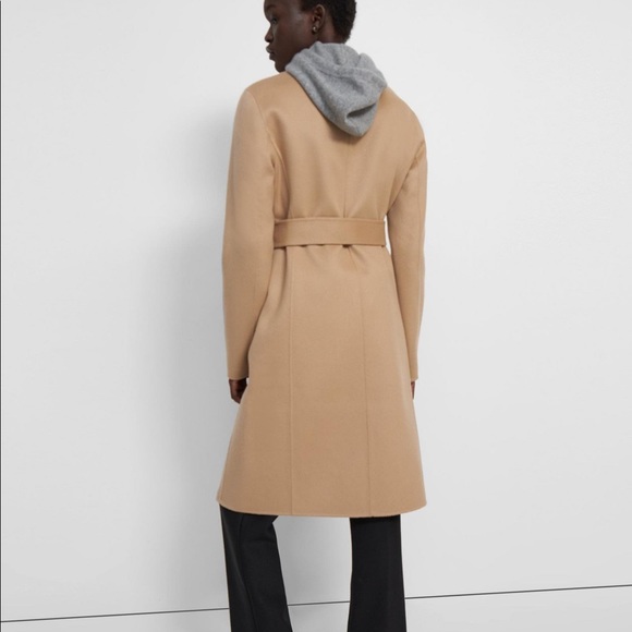 SOLD!!- Theory wool belted coat - Picture 2 of 2